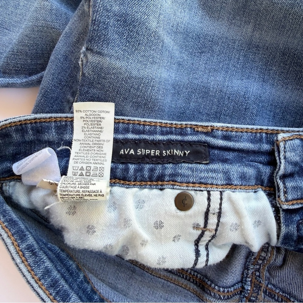 Woman’s Lucky Brand🍀 Denim Jeans Ava Super Skinny Size 8/29​​ - Picture 5 of 11